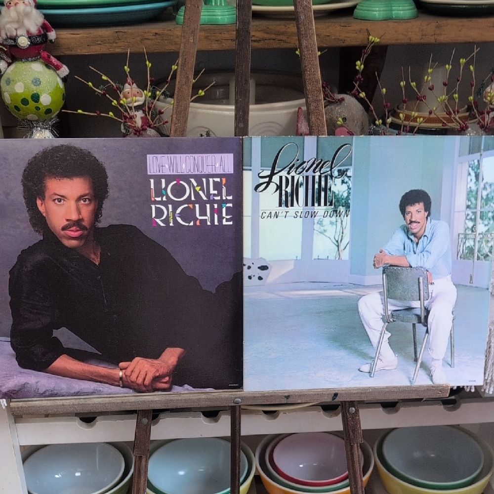 "2"Lionel Richie Vintage Vinyl Record's"Pristine"